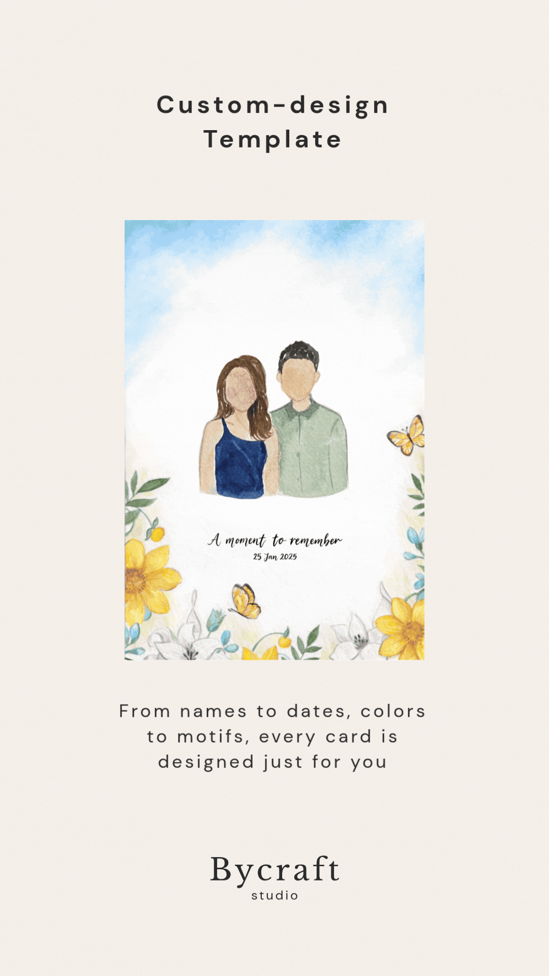 Portrait Template Customisation Examples