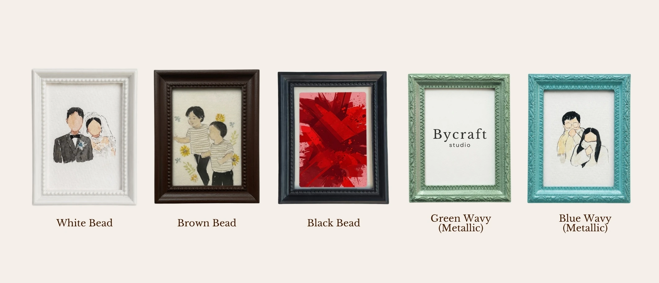 Mini frames white bead and metallic series.jpg
