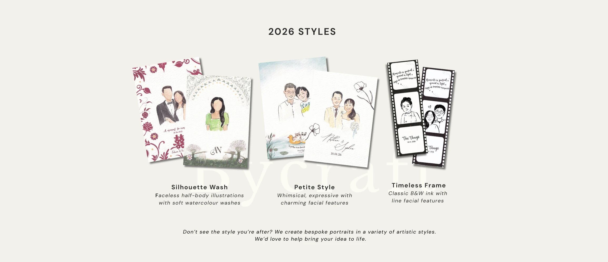 Bycraft portrait illustration styles