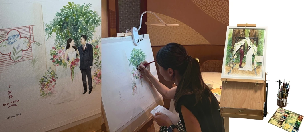 Live Wedding Painter Singapore