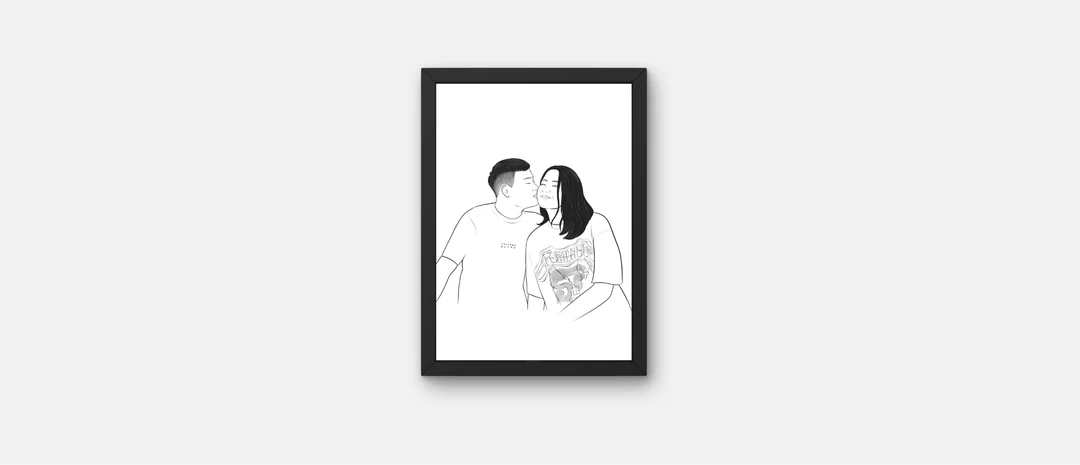 digital line art black and white illustration of a couple.jpg