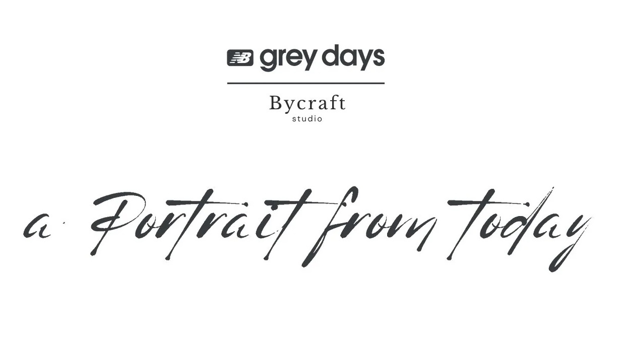 Grey days new balance brand activation portrait drawing
