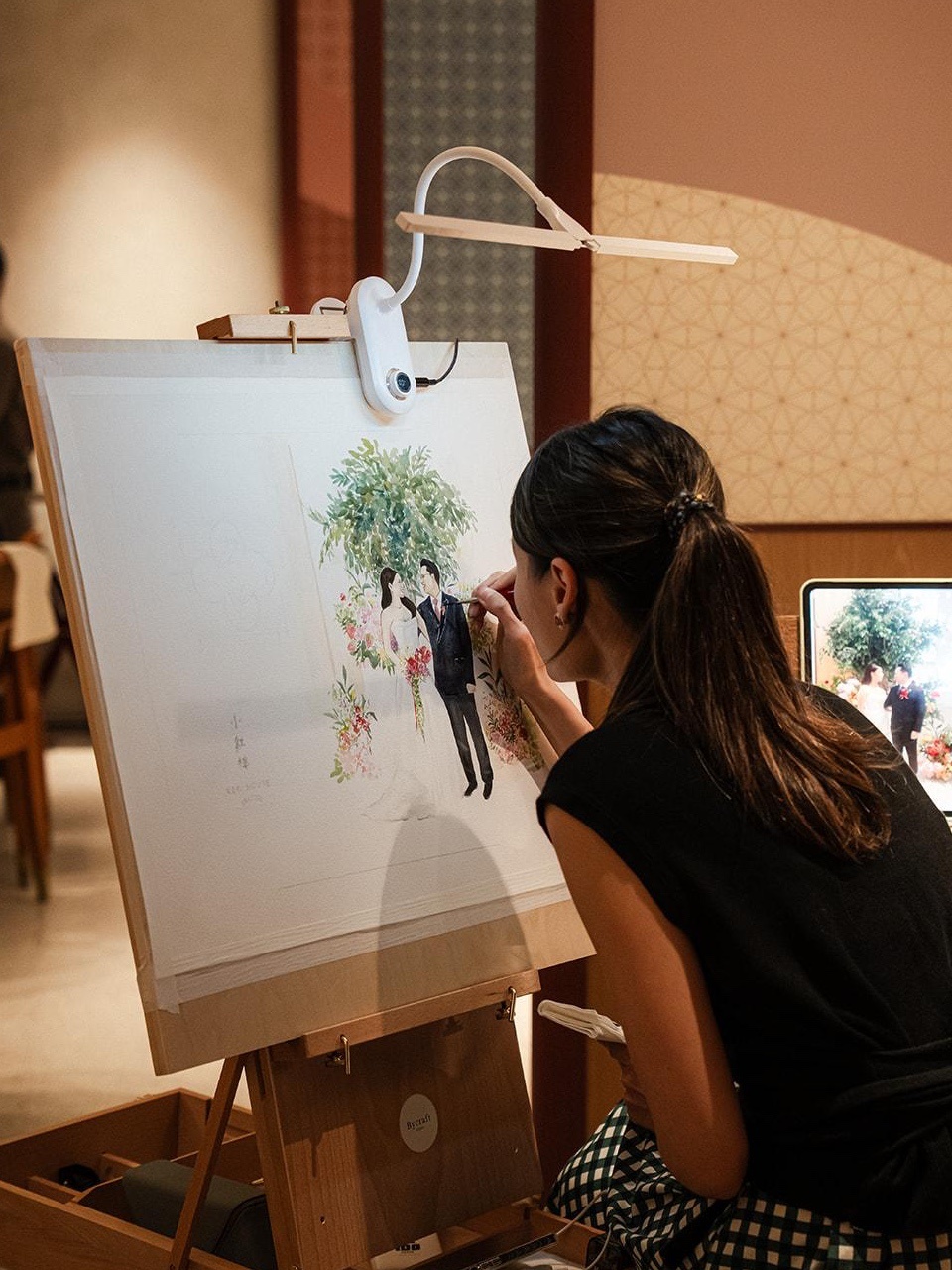 Live Wedding Painting