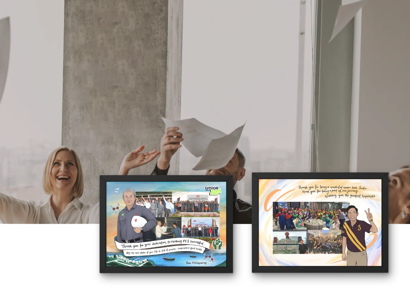 Company collage gift